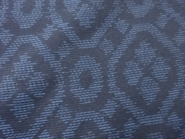 JAPANESE KIMONO / ANTIQUE KIMONO / DORO OSHIMA TSUMUGI / WOVEN ABSTRACT
